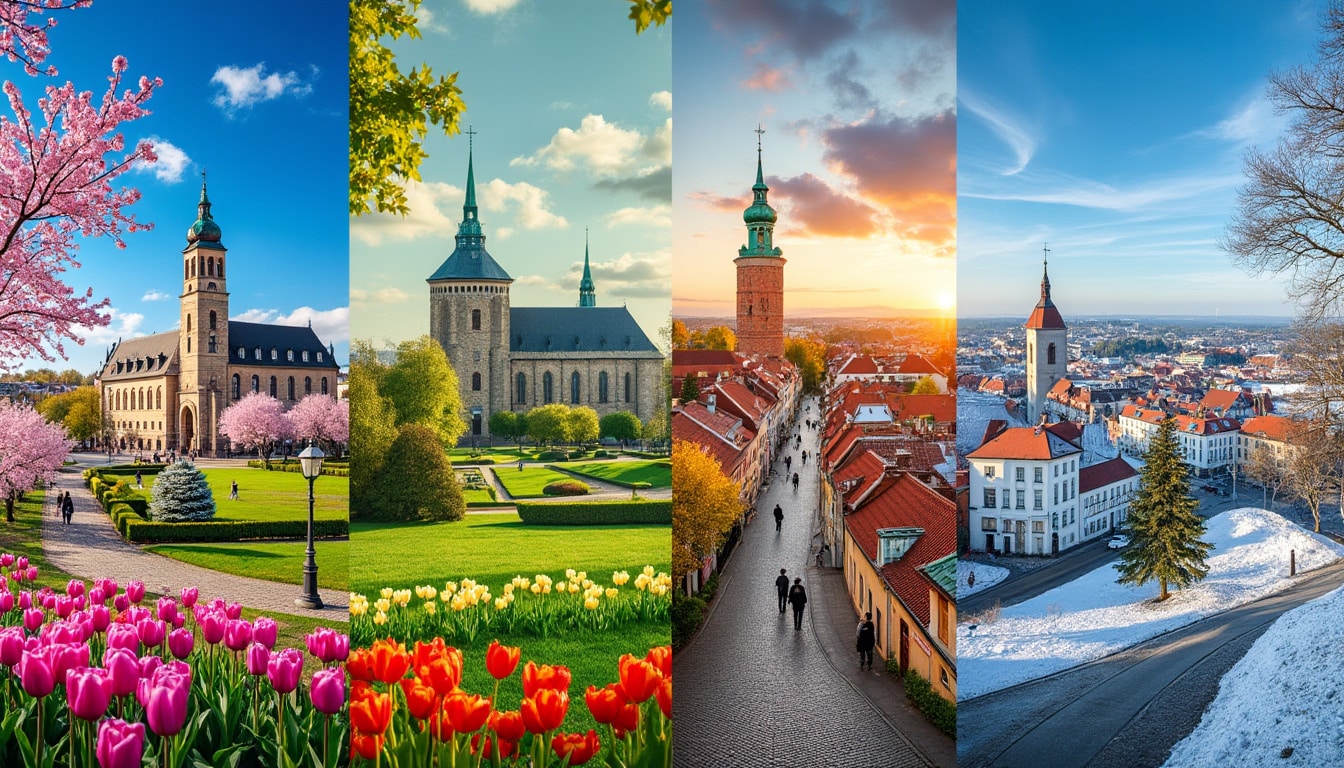 explore the enchanting seasons in tallinn, where the charming blend of history and nature brings each time of year to life. experience vibrant festivals, picturesque winter landscapes, blooming spring gardens, sun-kissed summer days, and colorful autumn foliage in estonia's capital city.